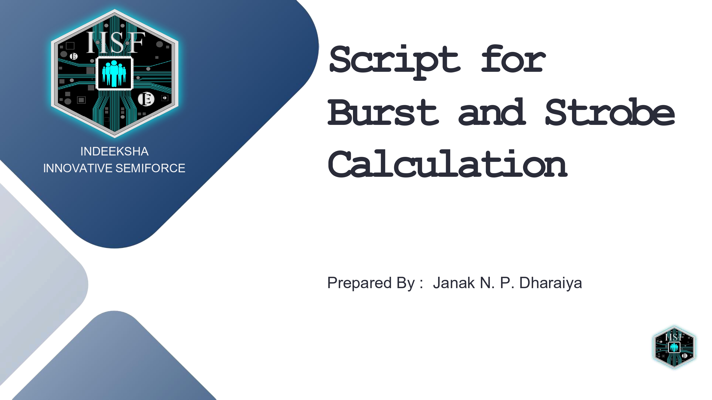 Python Script for Burst and Strobe