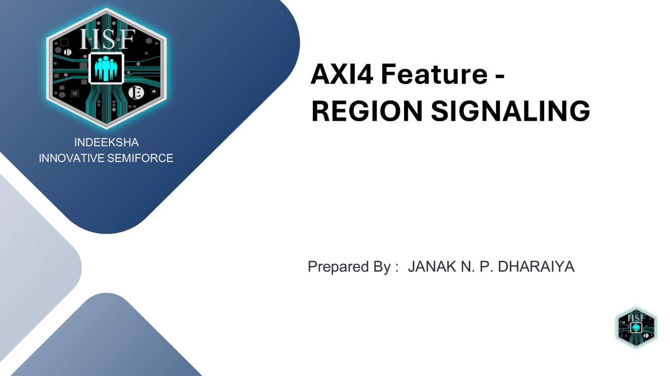 AXREGION Signal in AXI4 – Usage and